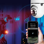 Cámara de vigilancia WiFi inalámbrica con bombilla