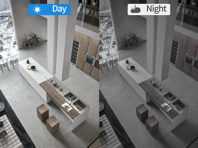 Cámara de vigilancia WiFi Lille con visión nocturna