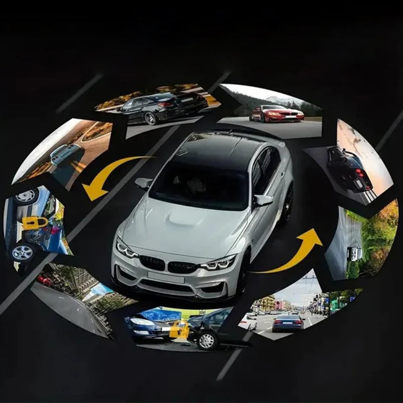 Cámara para coche con doble lente 1080p y gran angular de 170°