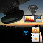 Cámara para coche con doble lente 1080p y gran angular de 170°