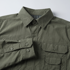 Camisa de senderismo para hombre con mangas desmontables