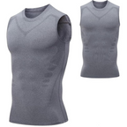Camiseta moldeadora para hombre – Ropa moldeadora de compresión que moldea pecho y abdomen, invisible bajo la ropa, S–3X