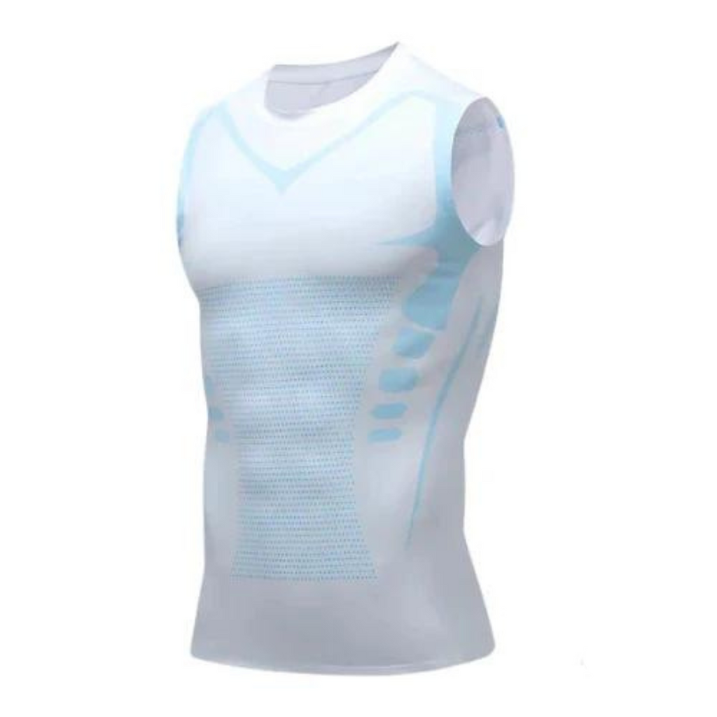 Camiseta moldeadora para hombre – Ropa moldeadora de compresión que moldea pecho y abdomen, invisible bajo la ropa, S–3X