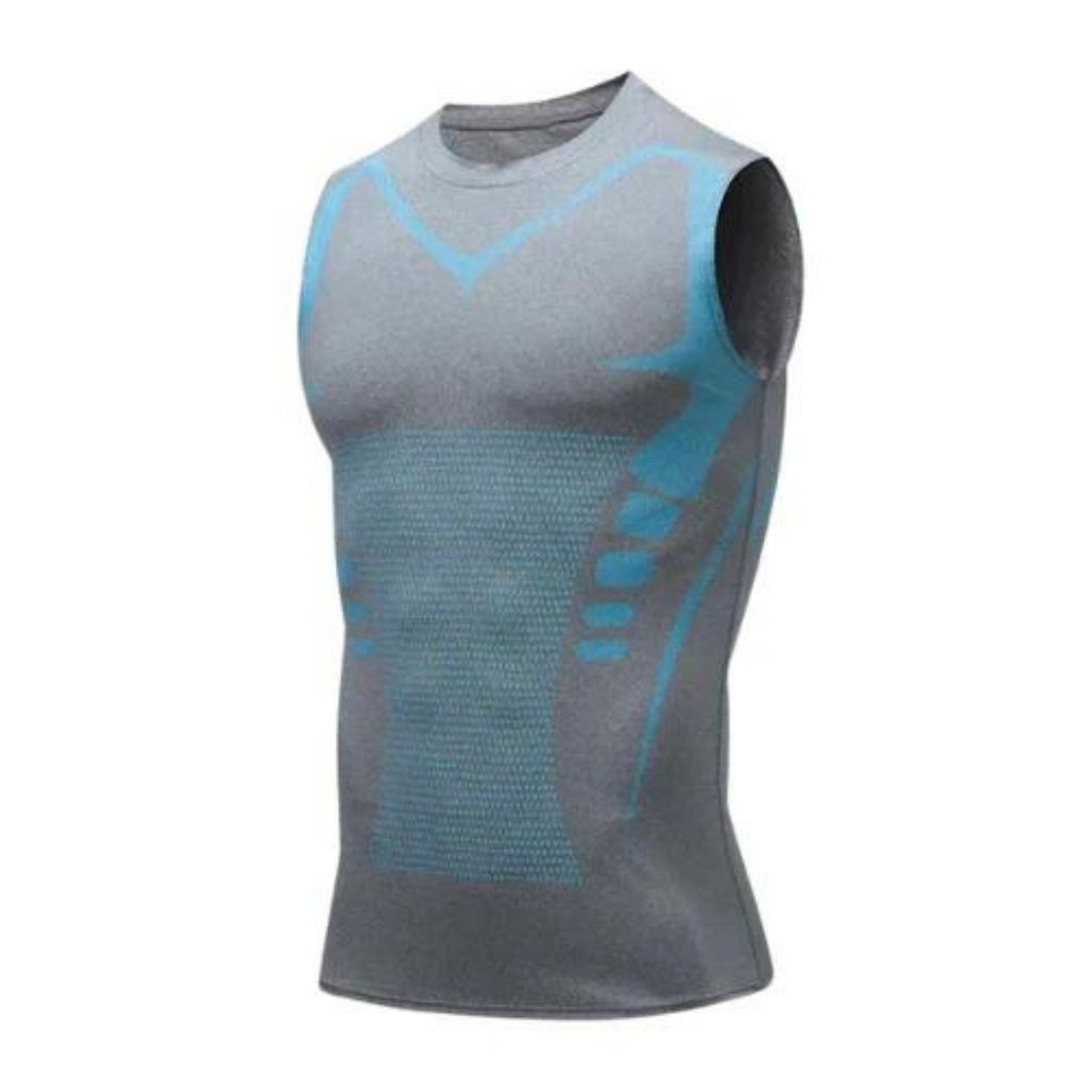 Camiseta moldeadora para hombre – Ropa moldeadora de compresión que moldea pecho y abdomen, invisible bajo la ropa, S–3X