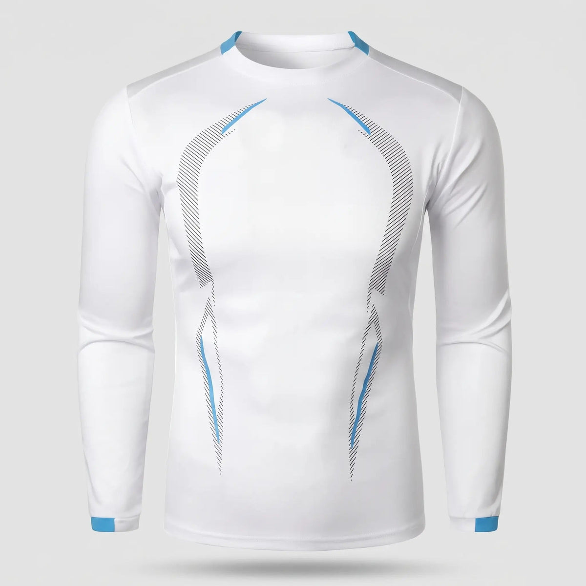 Camiseta técnica de manga larga para hombre - Capa base de secado rápido - Running y senderismo