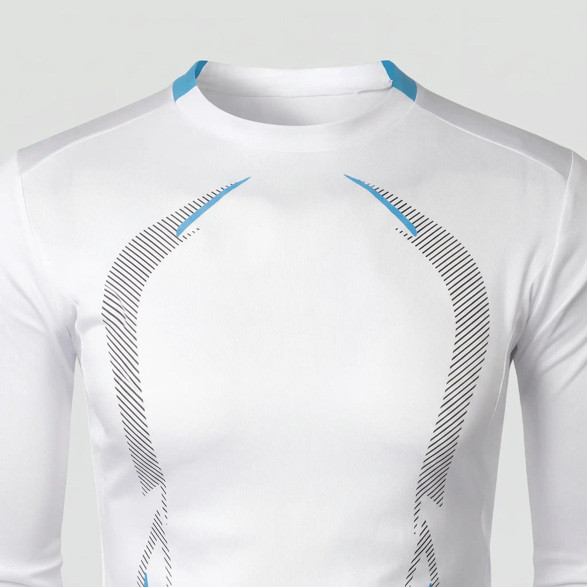 Camiseta técnica de manga larga para hombre - Capa base de secado rápido - Running y senderismo