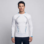 Camiseta técnica de manga larga para hombre - Capa base de secado rápido - Running y senderismo
