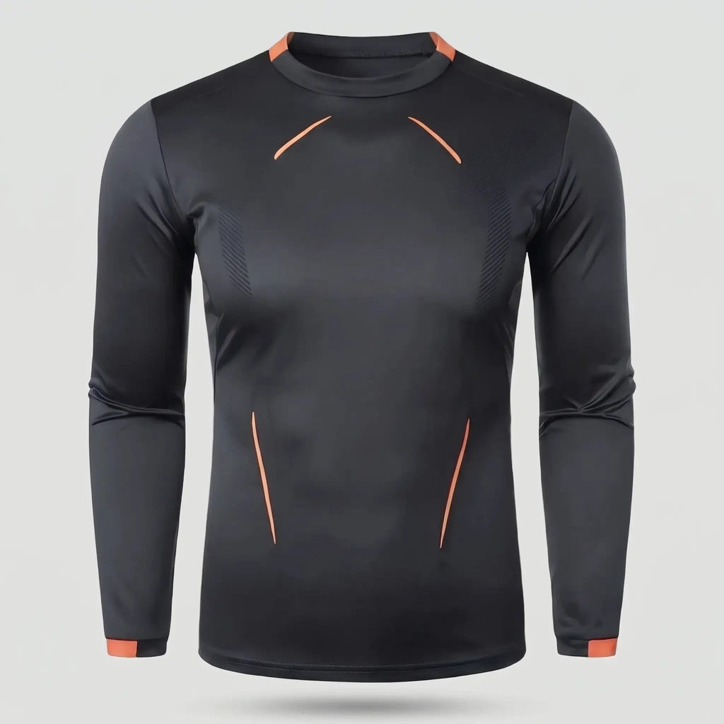 Camiseta técnica de manga larga para hombre - Capa base de secado rápido - Running y senderismo