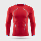 Camiseta técnica de manga larga para hombre - Capa base de secado rápido - Running y senderismo