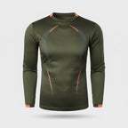 Camiseta técnica de manga larga para hombre - Capa base de secado rápido - Running y senderismo