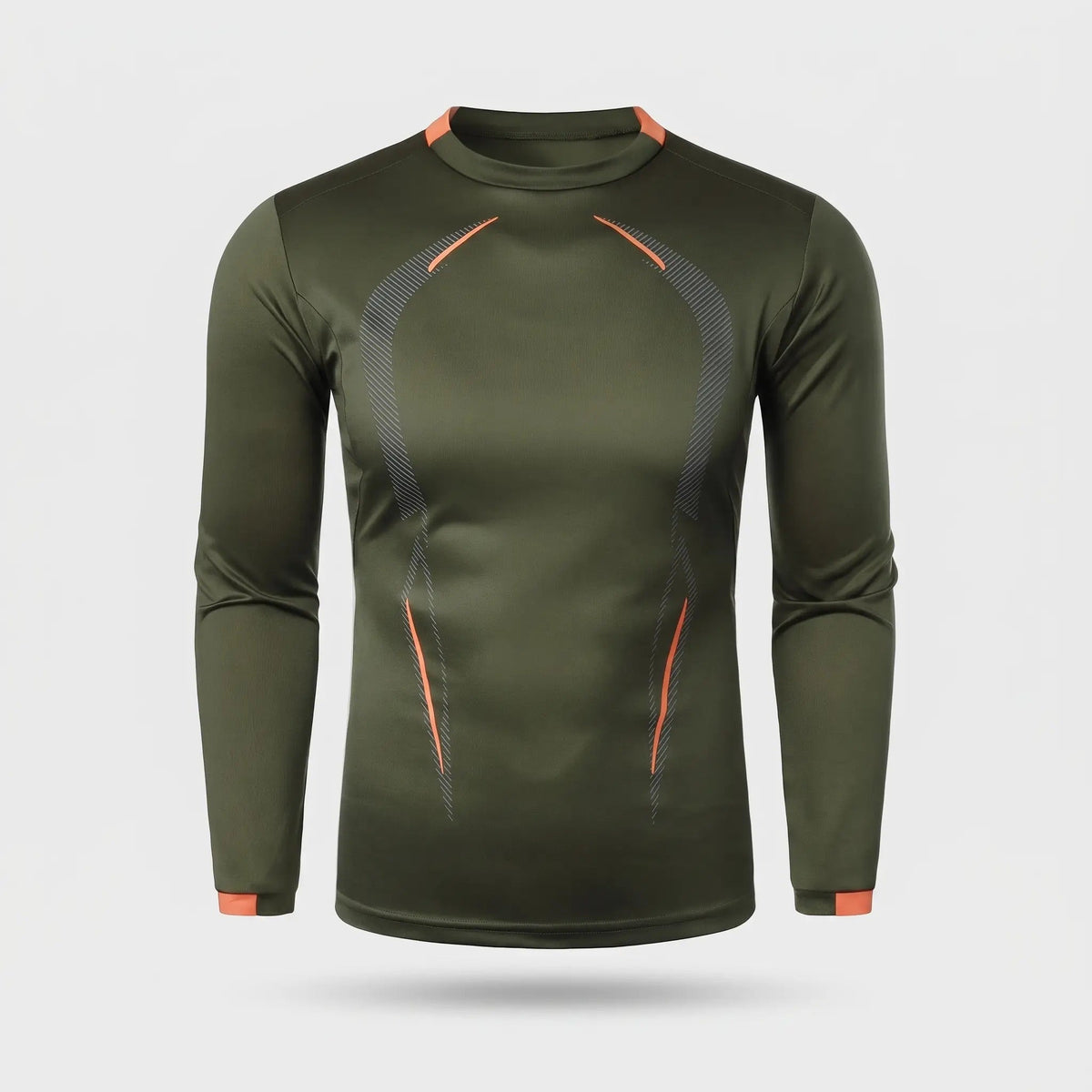 Camiseta técnica de manga larga para hombre - Capa base de secado rápido - Running y senderismo