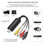 Capturadora de vídeo USB para digitalizar VHS y DVD