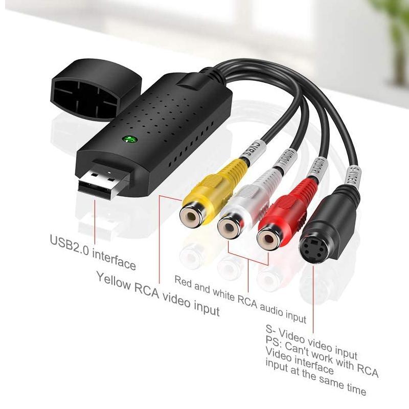 Capturadora de vídeo USB para digitalizar VHS y DVD