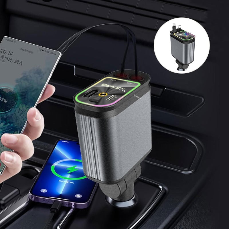 Cargador de coche con luz de estrellas