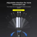 Cargador de coche plegable con USB-C y USB-A – Carga rápida de 120 W