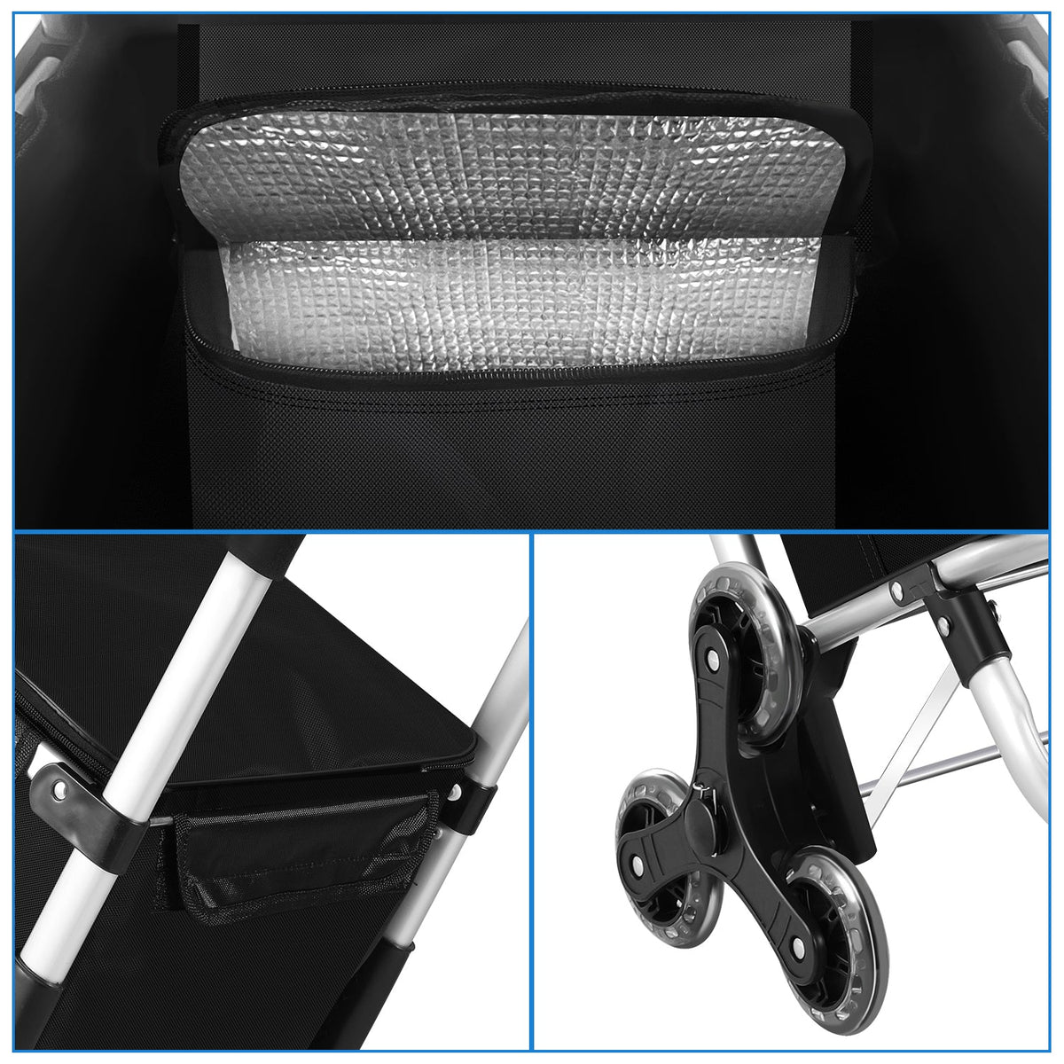Carro de la compra plegable de 40 l