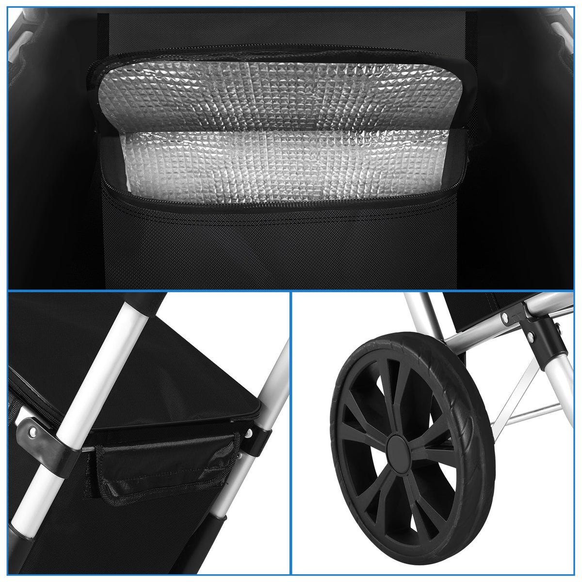 Carro de la compra plegable de 40 l