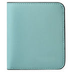 Cartera compacta con cremallera para tarjetas y monedas acabado saffiano