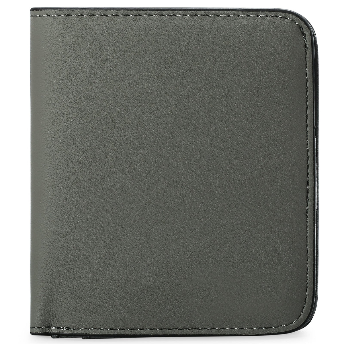 Cartera compacta con cremallera para tarjetas y monedas acabado saffiano