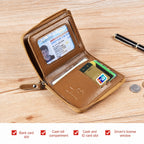 Cartera con bloqueo RFID para hombre