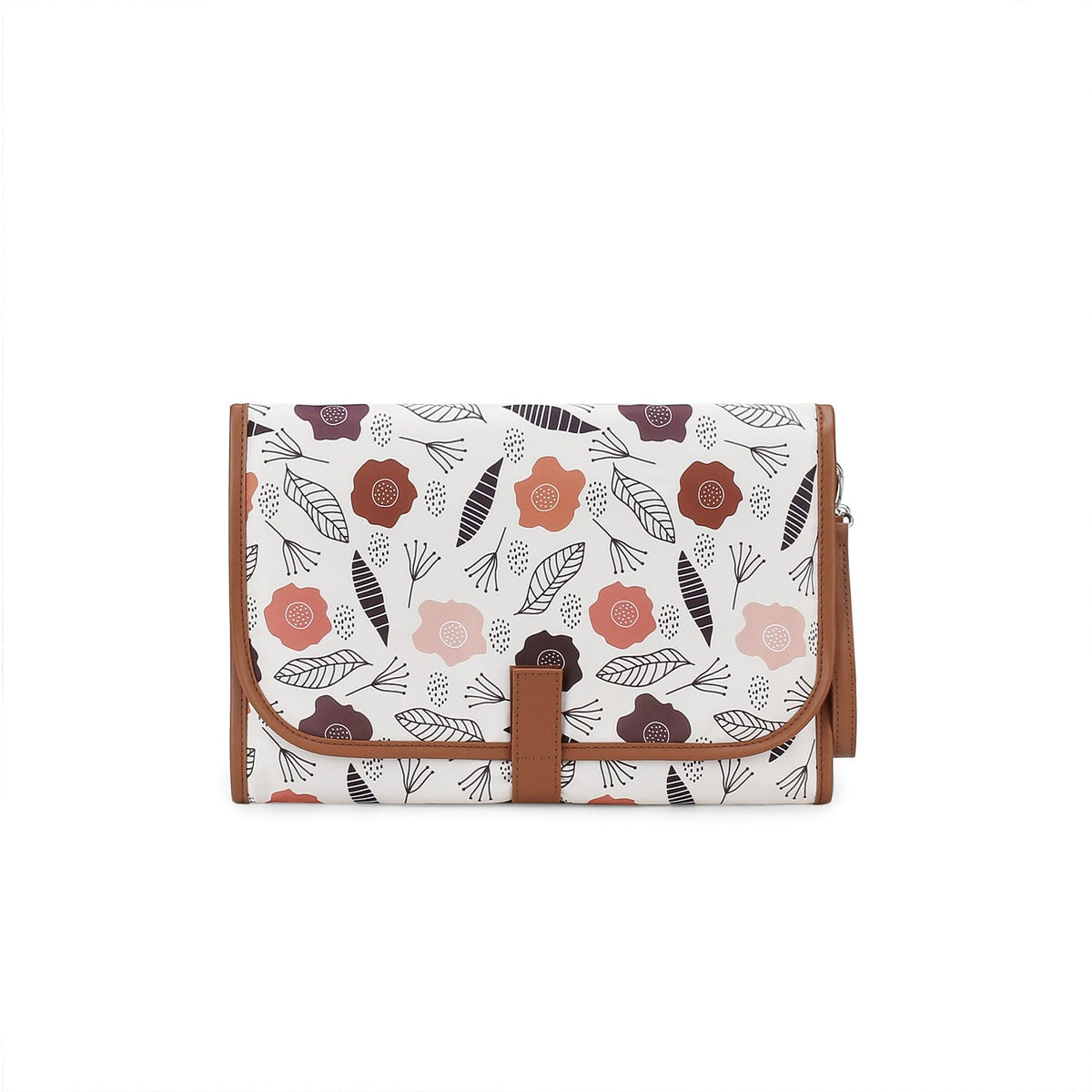 Cartera elegante con estampado floral