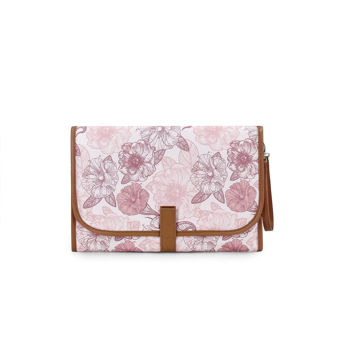 Cartera elegante con estampado floral