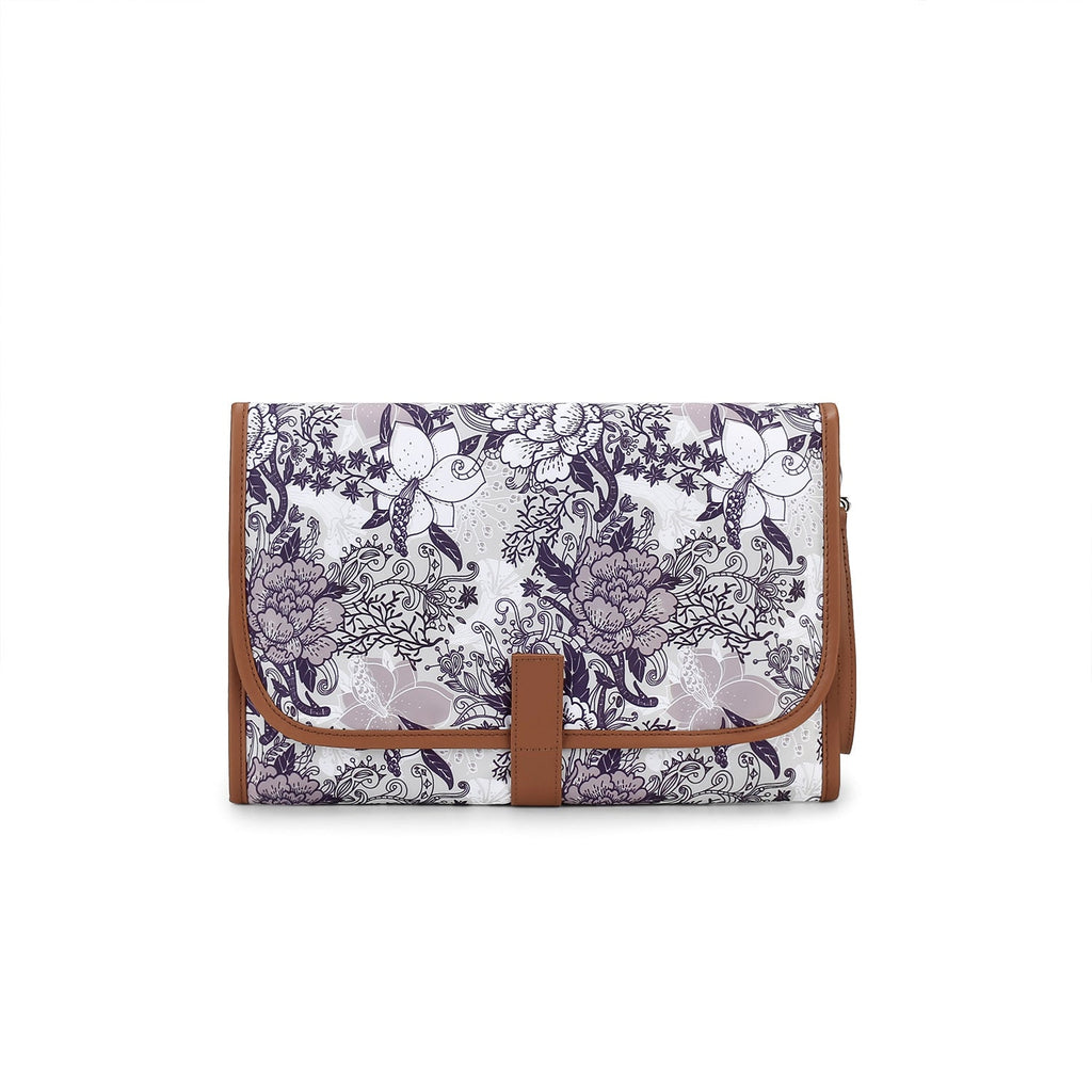 Cartera elegante con estampado floral