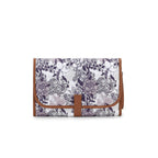 Cartera elegante con estampado floral