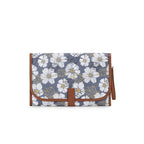 Cartera elegante con estampado floral