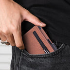 Cartera para hombre con tarjetero automático