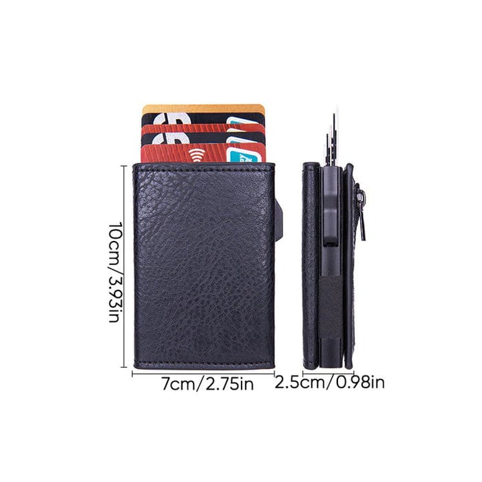 Cartera para hombre con tarjetero automático