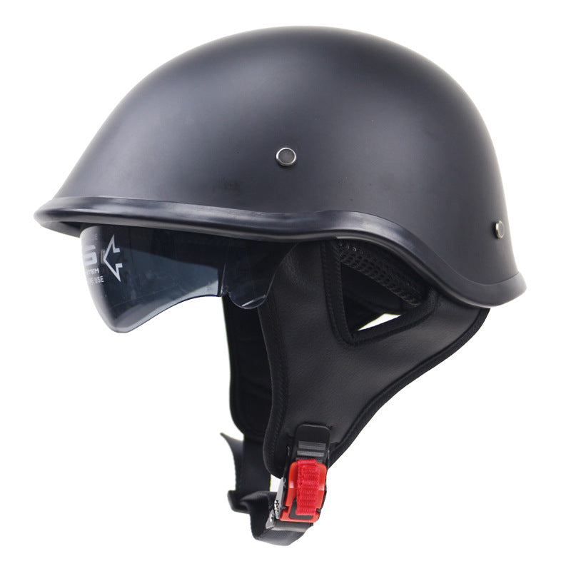 Casco de moto clásico ligero con visera ajustable