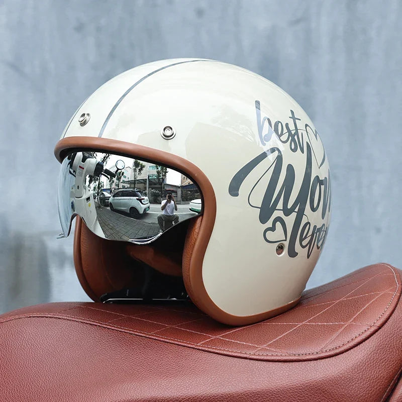 Casco de moto retro 3/4 cara abierta – Valor