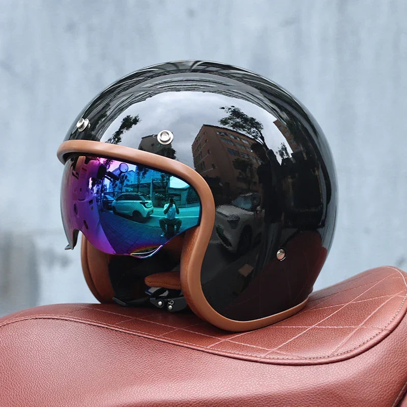 Casco de moto retro 3/4 cara abierta – Valor