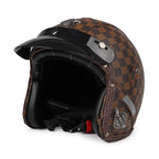 Casco de moto retro Kael (abierto 3/4)