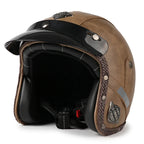Casco de moto retro Kael (abierto 3/4)