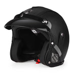 Casco de moto retro Kael (abierto 3/4)