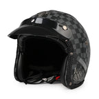 Casco de moto retro Kael (abierto 3/4)