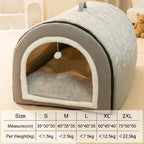 Caseta acogedora para perros lavable para invierno
