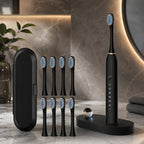 Cepillo de dientes eléctrico sónico | 5 modos de cepillado y batería recargable USB, más de 50 días de autonomía | Limpi
