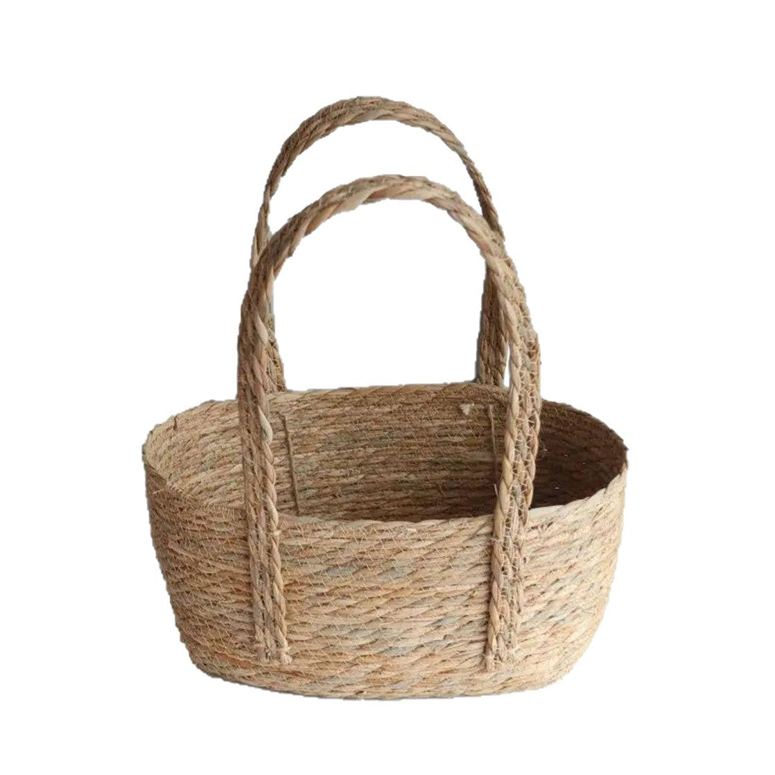 Cesta de la compra de mimbre