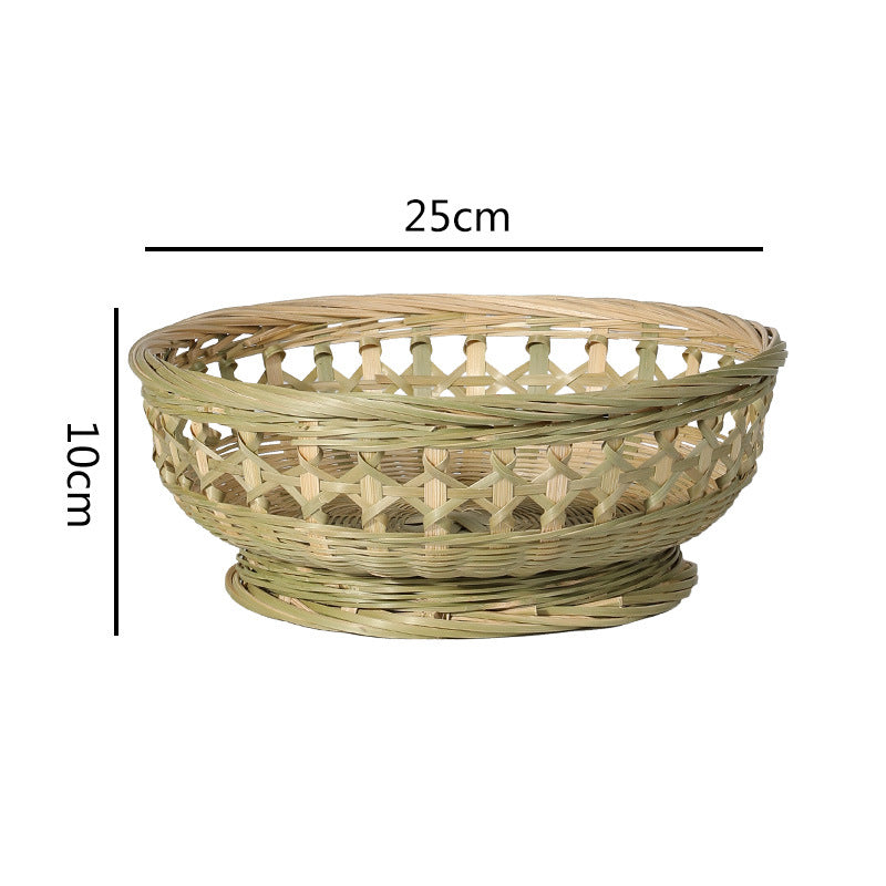 Cesta de mimbre artesanal para almacenaje