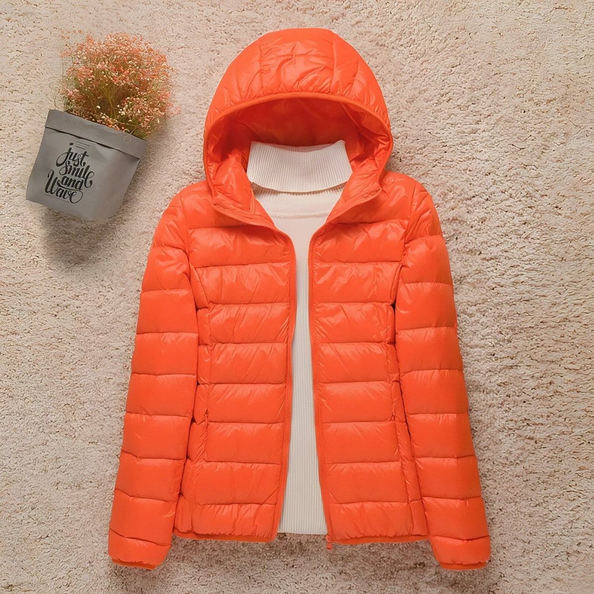 Chaqueta Acolchada de Senderismo Compresible para Mujer