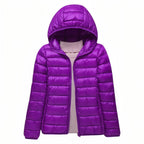 Chaqueta Acolchada de Senderismo Compresible para Mujer