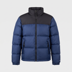 Chaqueta acolchada de plumón para hombre - Diseño color block, 700 fill power