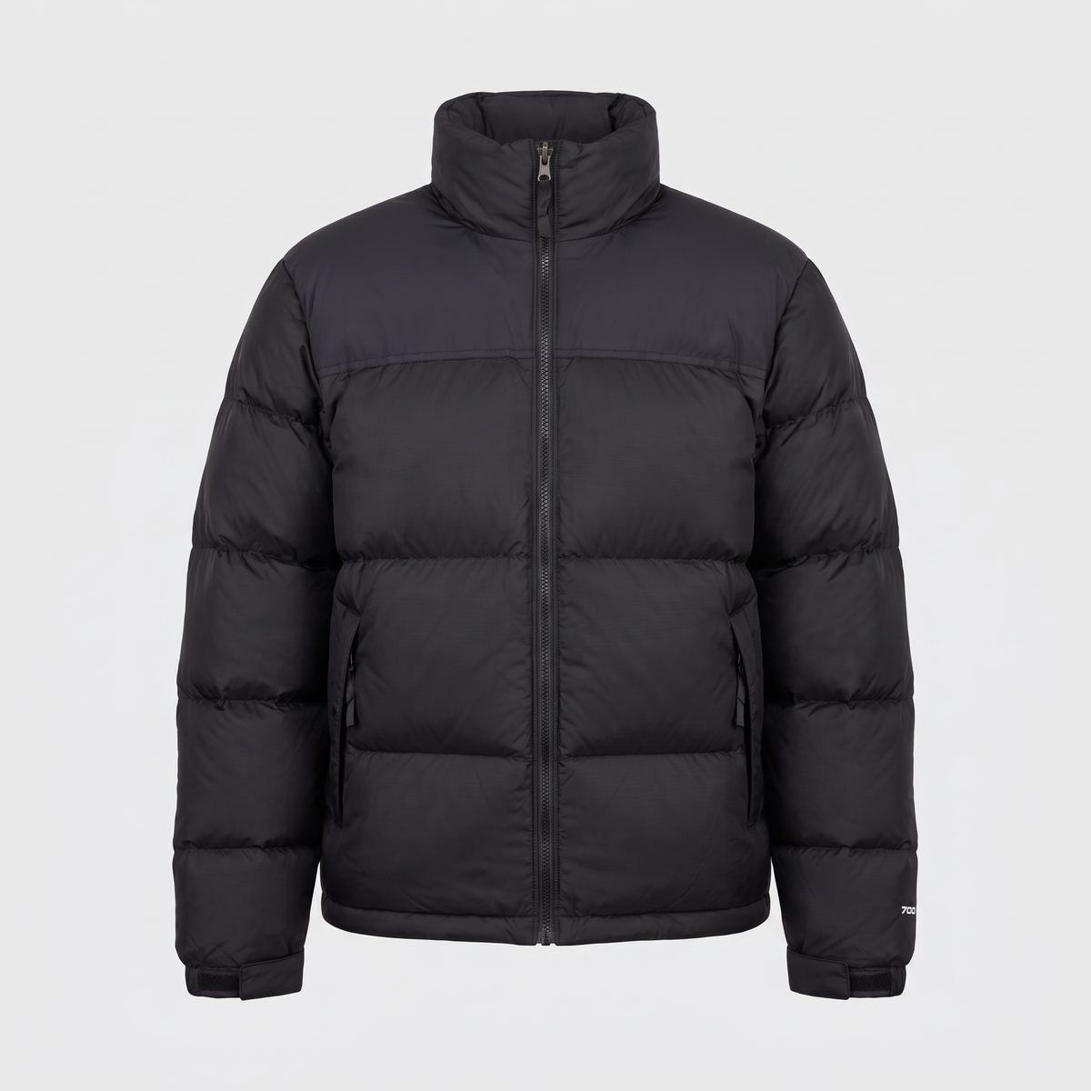 Chaqueta acolchada de plumón para hombre - Diseño color block, 700 fill power