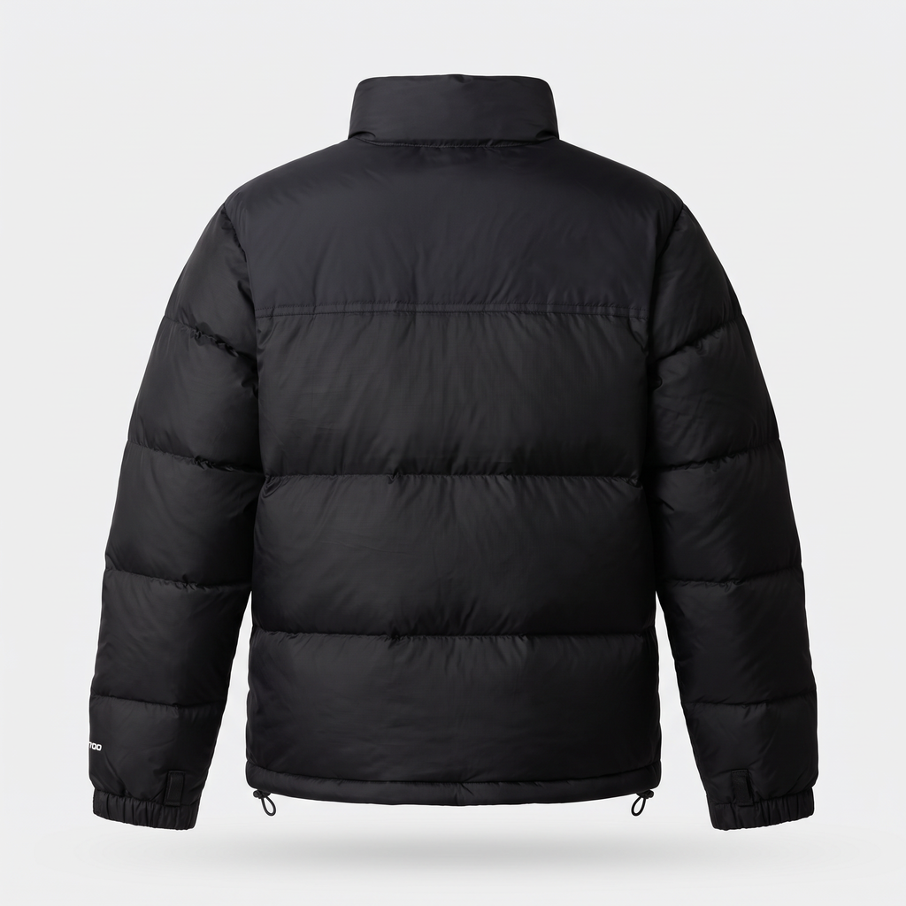 Chaqueta acolchada de plumón para hombre - Diseño color block, 700 fill power