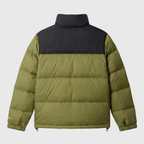 Chaqueta acolchada de plumón para hombre - Diseño color block, 700 fill power