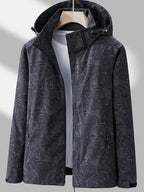 Chaqueta con capucha impermeable y cortavientos para mujer