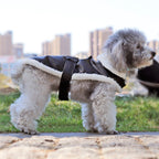 Chaqueta de piel sintética para mascotas